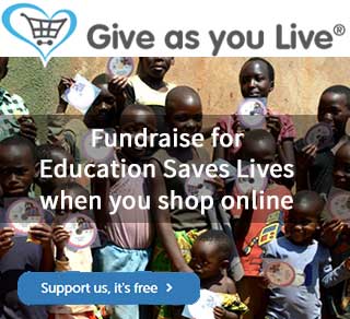Give as you live - shop and support Education Saves Lives